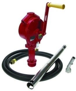 Fill-Rite Rotary Hand Pump C/W Accessories, Diesel/ Oil With Mounting Pedestal (Optional)