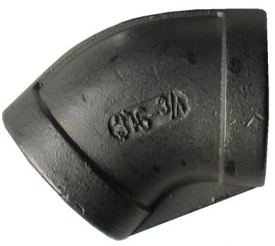 316 Stainless Elbow - 45 Degree FF