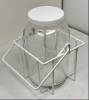 1 U.S.Gallon Clear Glass Jar with Wire Cage for Aviation Fuel Sampling