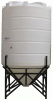 Conical / Cone Bottom, Food Grade LDPE Tank, 6900 Litre With Stand 
