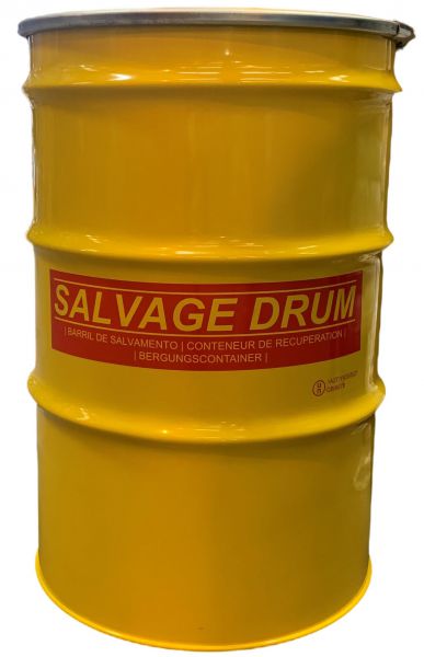 Air-Sea Containers, Code 264, UN Approved, Steel Salvage Drum, 85 Gallon