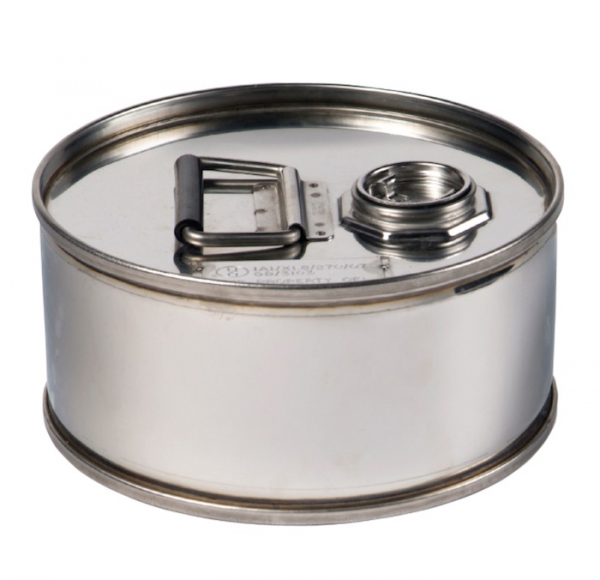 Air-Sea Containers, Code 600, UN Approved, Stainless Steel Drum, 6L
