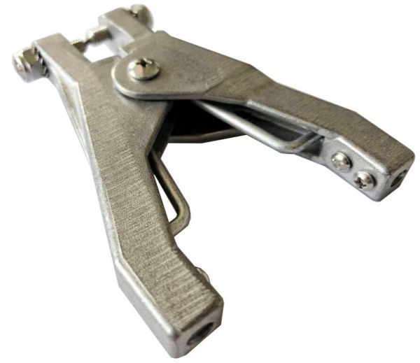 Alptec, Cast Aluminium Earthing Clip, 20mm Jaws, ATEX Approved.