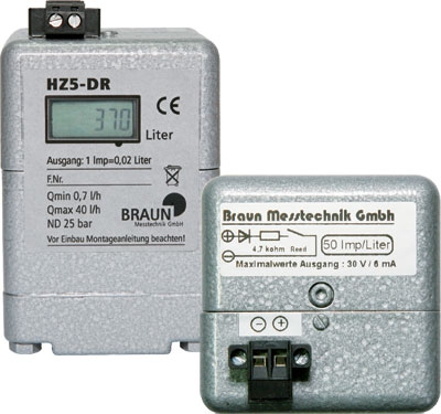 Braun HZ5 DR Digital Heating Oil Meter, 0.7 - 40.0 LPH