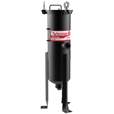 Cim-Tek Viking B2, Carbon Steel, (1) Bag Filter Housing, 2" NPT, 80GPM