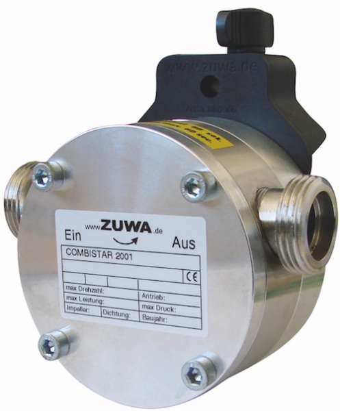 Zuwa Zumpe, Flexible Impeller Pumps, Shaft Driven with Drill Adaptor (Stainless Steel)