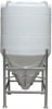 Conical / Cone Bottom, Food Grade LDPE Tank, 8000 Litre With Stand, 60 Deg Cone