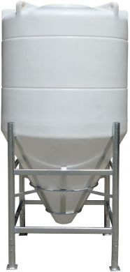 Conical / Cone Bottom, Food Grade LDPE Tank, 3650 Litre With Stand 