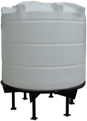 Conical / Cone Bottom, Food Grade LDPE Tank, 4200 Litre With Stand 