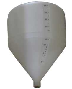 Conical / Cone Bottom, Food Grade LDPE Tank, 60 Litre, With Optional Stand