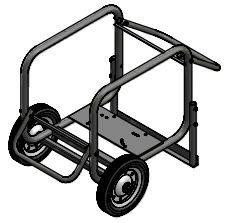 GMP Steel Frame Protective Carry Trolley for Pumps 67 x 69 x 71H cm.