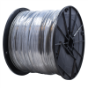 Gammon GTP-1093, Galvanised Steel Grounding Cable, 1/8"OD, Clear Vinyl