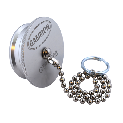 Gammon GTP-1768, Dust Plug, Aluminum, With Chain, for 1.5" Dry Break Coupler