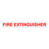 Gammon GTP-2135-23, Fire Extinguisher Decal, 3M, 1,1/2"x13,1/2"
