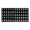 Gammon GTP-2135-24, Peel-and-Stick Numbers Decal, 3M, 5,1/4x10,3/4"