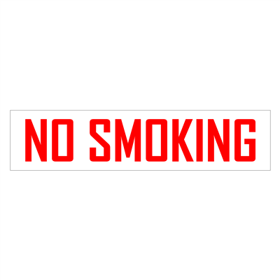 Gammon GTP-2135-14, No Smoking Decal, 3M, 1.5"x7"