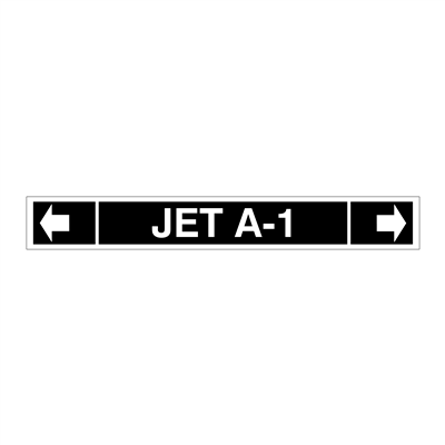 Gammon GTP-3255-A1-N, JET A-1 Pipe Decal (Narrow), 3M