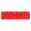 Gammon GTP-834-28, Equipment Marking 50 Decal, 3M, 6"x22"