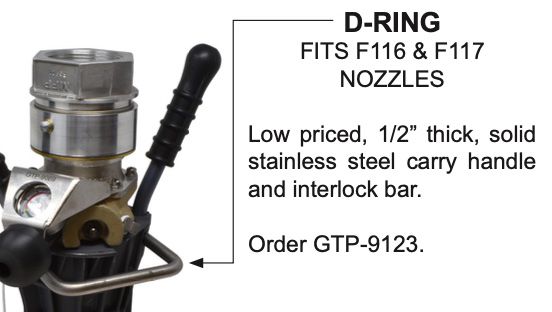 Gammon GTP-9123, F116 & F117 Nozzle, D-ring