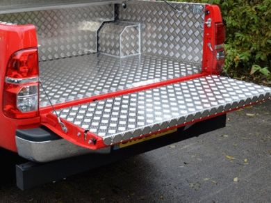 Toyota Hilux Mk6 & Mk7 Aluminium Checkerplate Tailgate Liner