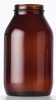 Flint Glass Amber (Brown) Glass Jars, 15ml to 500ml