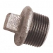 Malleable / Black Iron, EN10226 Pt.2, Blanking Plug, Hollow, Square Head, Fig.291