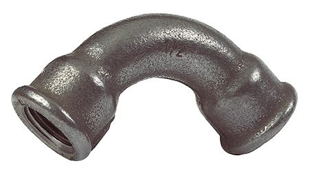 Malleable / Black Iron, EN10226 Pt.2, Long Bend FF, 90 Deg., Fig.2