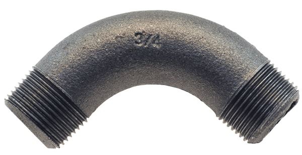 Malleable / Black Iron, EN10226 Pt.2, Bend MM, 90 Deg., Fig.3