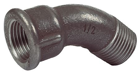 Malleable / Black Iron, EN10226 Pt.1, Bend MF, 45 Deg., Fig.40