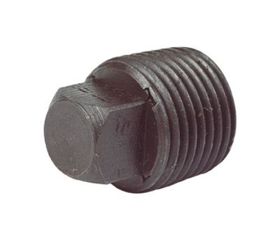 Malleable / Black Iron, EN10226 Pt.2, Blanking Plug Plain, Solid, Square Head, Fig.290