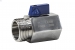 Ball Valve, Mini, 316 Stainless Steel, 1-Pc MF, BSPP