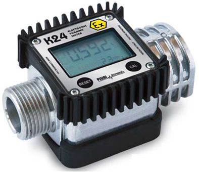 Piusi K24 Turbine Flow Meter, Aluminium, ATEX Approved