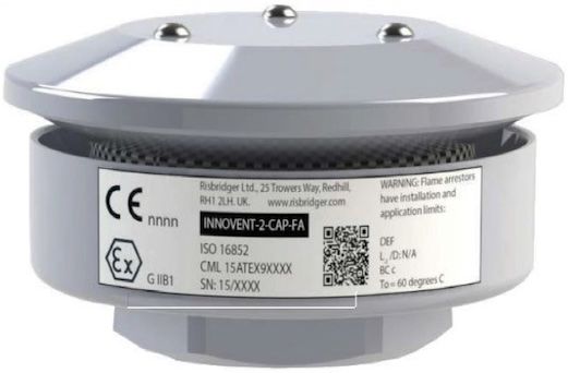 Vent Cap with or without Flame Arrester, for Diesel & Petrol Fuel Tanks, ATEX