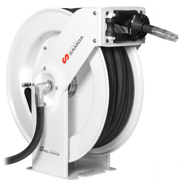 SAMOA RM34 Heavy-Duty Hose Reel for Air/Water/Antifreeze Solutions/Diesel/Lubricants - 15m x 3/4"