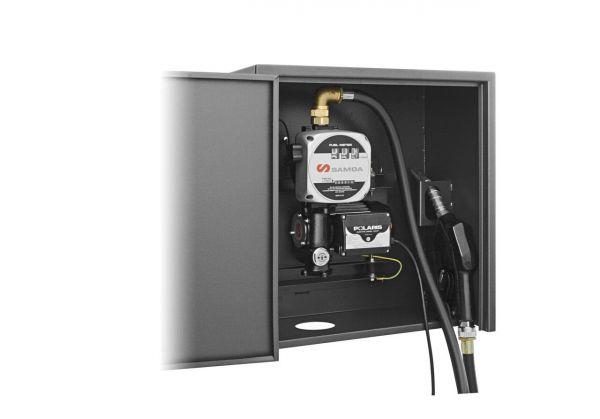 Samoa 230v AC Wall Mounted Metered Diesel Pump Kit with Lockable Cabinet 