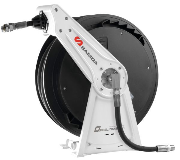 SAMOA RM-12S Single Arm Hose Reel for Grease & Hydraulic Fluid - 15 m + 3 m x 3/8"