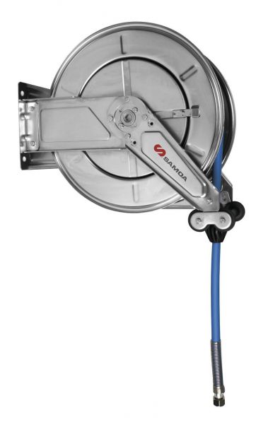 SAMOA RM12SS Stainless Steel Hose Reel for Low Pressure Air & Water - 20m x 1/2"