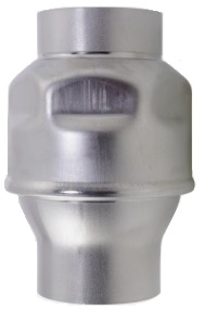 Spring Check Valve, 304 Stainless Steel & Viton, FF, BSPP