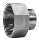 316 Stainless Steel, NPT to BSP Hex Reducing Adaptor MF, 150LB