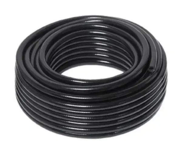 Tricoflex TCN-UK, Standard Multi-Purpose Hose, PVC, Cloth Reinforced, BLACK