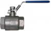 Ball Valve, Lever Handle (Lockable), 316 Stainless Steel, 2-Pc FF, BSP