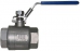 Ball Valve, Lever Handle (Lockable), 316 Stainless Steel, 2-Pc FF, NPT