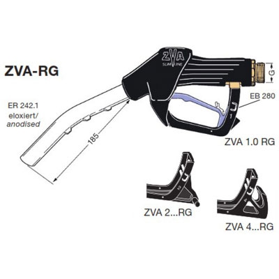 ZVA Slimline RG, Automatic Chemical Nozzle (60 lpm), ATEX Approved