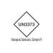 CLASS 6.2 (BIOLOGICAL SUBSTANCE CATEGORY B - UN3373) HAZARD LABEL (50MM X 50MM), Roll of 250