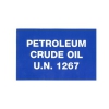 PRODUCT LABEL UN 1267 (PETROLEUM CRUDE OIL), Roll of 20